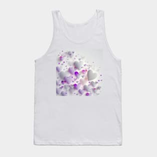 Beautiful lavender pink and white valentines day hearts - for the special someone! Tank Top